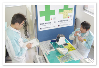 乗車前酒気帯び測定