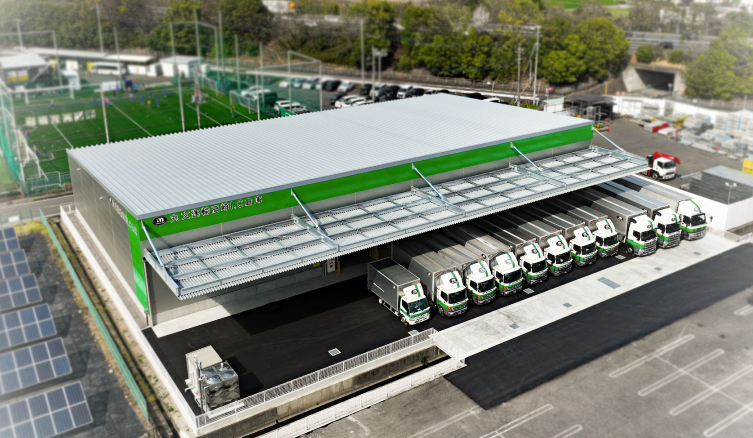 倉庫の航空写真